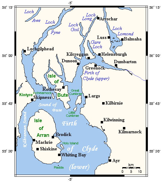 https://commons.wikimedia.org/wiki/File:Firthofclydemap.png
Link to Wayback machine original website here.
Sketch matp of the Firth of Clyde